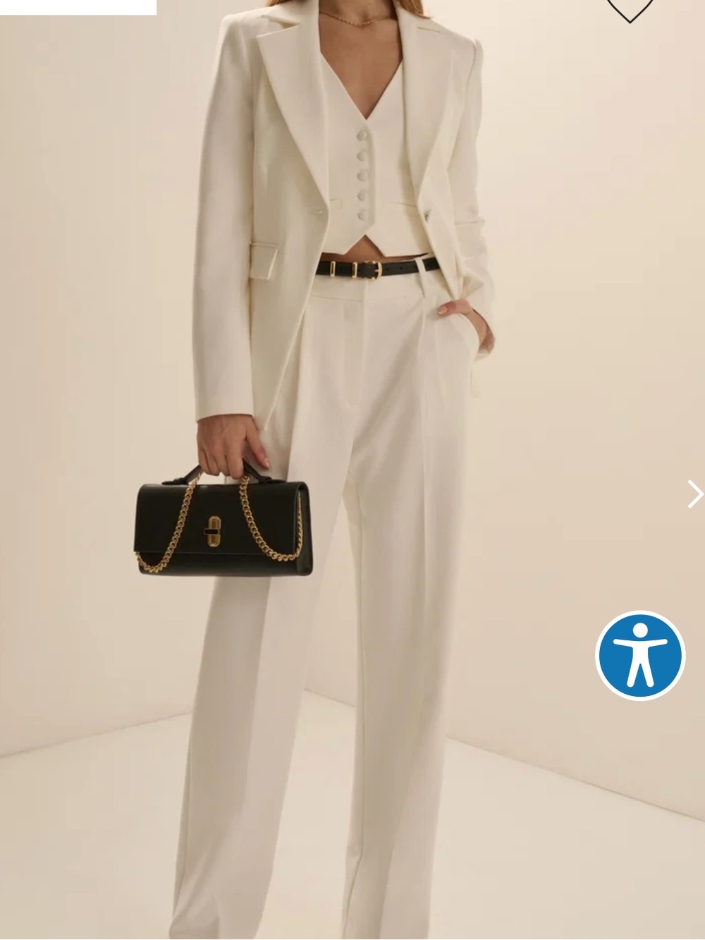 Favorite Daughter White Tailored Blazer - “The Favorite Classic Blazer” - Picture 6 of 7